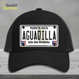 Aguadilla Puerto Rico Novelty License Plate Hat Mesh / Black