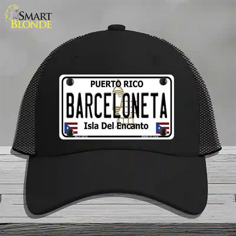 Barceloneta Novelty License Plate Hat Mesh / Black