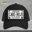 Cabo Rojo Novelty License Plate Hat Mesh / Black