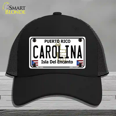 Carolina Novelty License Plate Hat Mesh / Black