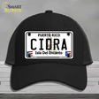 Cidra Novelty License Plate Hat Mesh / Black