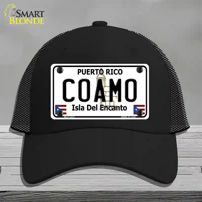 Coamo Novelty License Plate Hat Mesh / Black