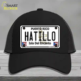 Hatillo Puerto Rico Novelty License Plate Hat Mesh / Black