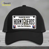 Hormiguesros Puerto Rico Novelty License Plate Hat Mesh / Black