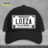 Loiza Puerto Rico Novelty License Plate Hat Mesh / Black