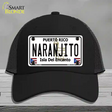 Naranjito Puerto Rico Novelty License Plate Hat Mesh / Black