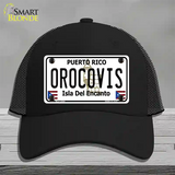 Orocovis Puerto Rico Novelty License Plate Hat Mesh / Black