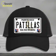 Patillas Puerto Rico Novelty License Plate Hat Mesh / Black