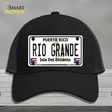 Rio Grande Puerto Rico Novelty License Plate Hat Mesh / Black