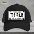 Toa Baja Puerto Rico Novelty License Plate Hat Mesh / Black