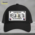 Vega Alta Puerto Rico Novelty License Plate Hat Mesh / Black