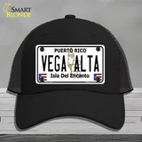 Vega Alta Puerto Rico Novelty License Plate Hat Mesh / Black