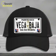 Vega Baja Puerto Rico Novelty License Plate Hat Mesh / Black