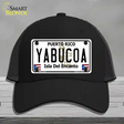 Yabucoa Puerto Rico Novelty License Plate Hat Mesh / Black