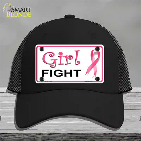 Girl Fight Novelty License Plate Hat Sign Mesh / Black