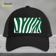 Green White Zebra Novelty License Plate Hat Mesh / Black