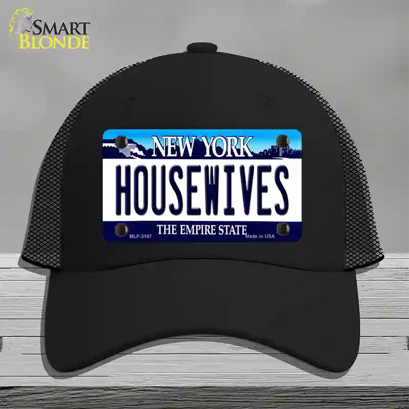 Housewives New York Novelty License Plate Hat Mesh / Black