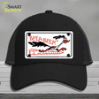 Beep Beep Roadrunner Novelty License Plate Hat Mesh / Black