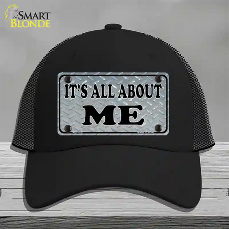 Its All About Me Novelty License Plate Hat Mesh / Black