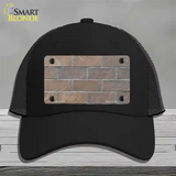 Brick Wall Novelty License Plate Hat Mesh / Black