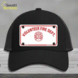 Volunteer Fire Department Novelty License Plate Hat Mesh / Black