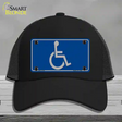 Handicap Logo Novelty License Plate Hat Mesh / Black