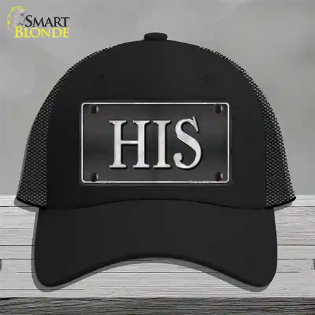 HIS Novelty License Plate Hat Mesh / Black