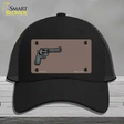 Gun Offset Customizable Novelty License Plate Hat Mesh / Black