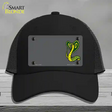 Cobra Offset Novelty License Plate Hat Mesh / Black