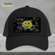 Smiley Novelty License Plate Hat Mesh / Black