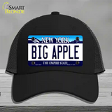 Big Apple New York Novelty License Plate Hat Mesh / Black