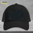 Stars Novelty License Plate Hat Mesh / Black