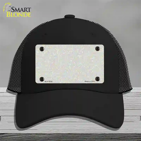 Fish Scale Novelty License Plate Hat Mesh / Black