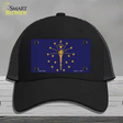 Indiana State Flag Novelty License Plate Hat Mesh / Black