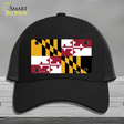 Maryland State Flag Novelty License Plate Hat Mesh / Black