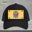 New Jersey State Flag Novelty License Plate Hat Mesh / Black