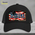 Alabama USA Novelty License Plate Hat Mesh / Black