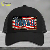 Hawaii USA Novelty License Plate Hat Mesh / Black