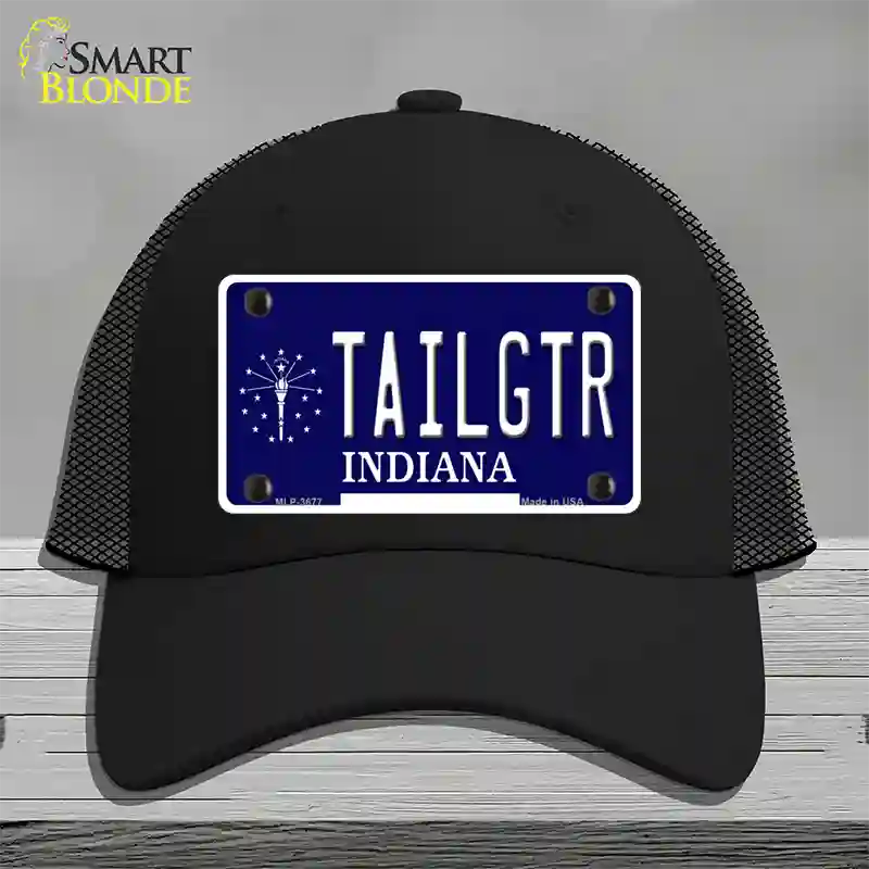 Tailgtr Indiana Novelty License Plate Hat Mesh / Black