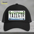 Tailgtr Michigan Novelty License Plate Hat Mesh / Black