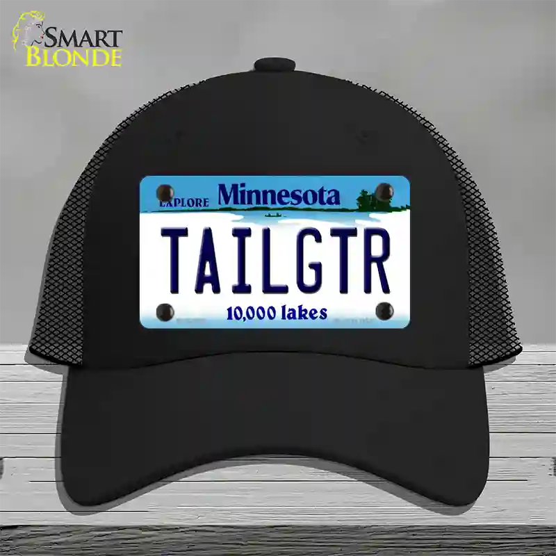 Tailgtr Minnesota Novelty License Plate Hat Mesh / Black