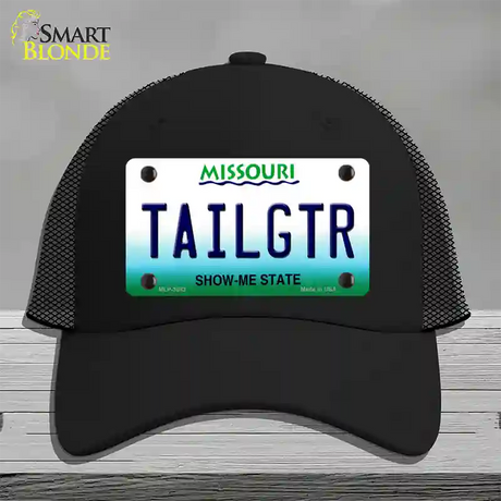 Tailgtr Missouri Novelty License Plate Hat Mesh / Black