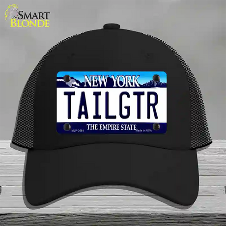 Tailgtr New York Novelty License Plate Hat Mesh / Black