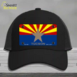 Tucson Arizona State Flag Novelty License Plate Hat Mesh / Black