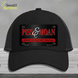 Piss & Moan Novelty License Plate Hat Mesh / Black