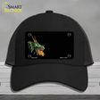 Dragon Offset Customizable Novelty License Plate Hat Mesh / Black