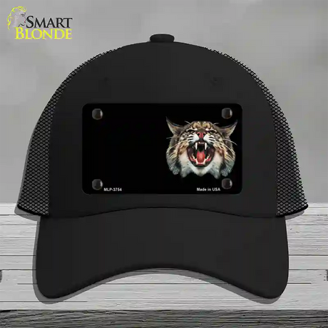 Wildcat Offset Novelty License Plate Hat Mesh / Black