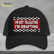 Not Tailgating Drafting Novelty License Plate Hat Mesh / Black