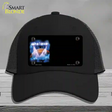 Football Game Offset Novelty License Plate Hat Mesh / Black