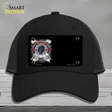 Hockey Banner Offset Novelty License Plate Hat Mesh / Black